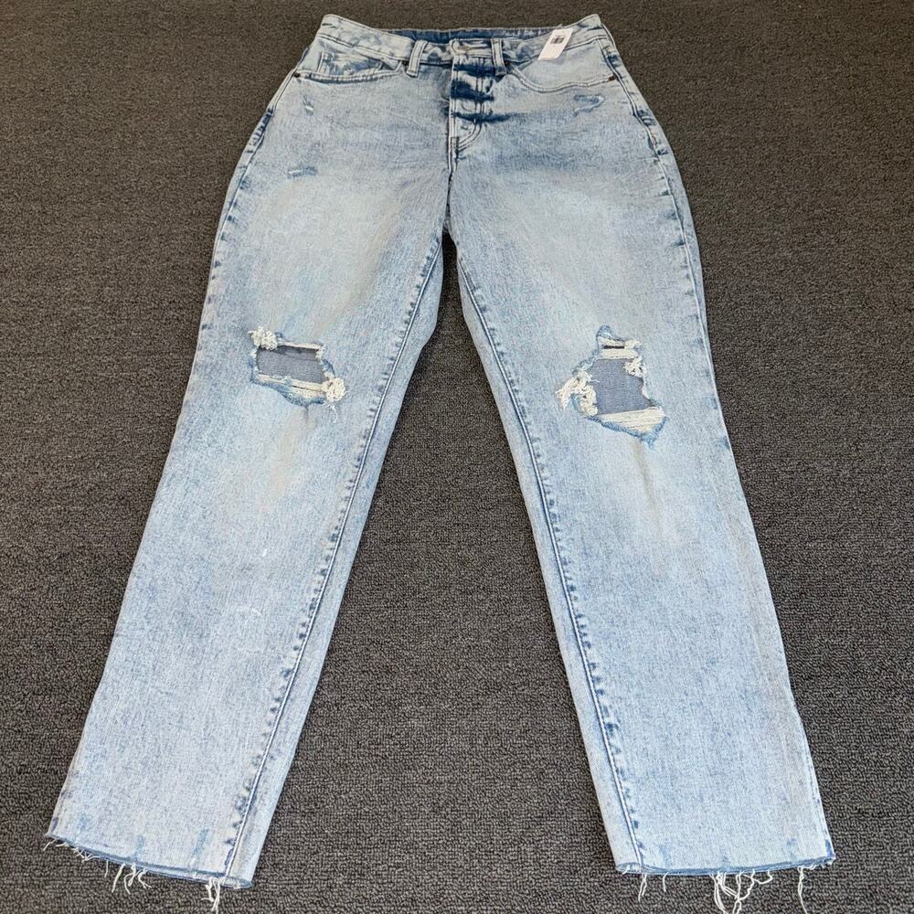 Old Navy High Rise Curvy O.G. Straight Jeans Blue Light Wash Women's Size 8 NWT